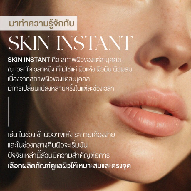 ภาพ infographic อธิบายความหมายของ Skin Instant