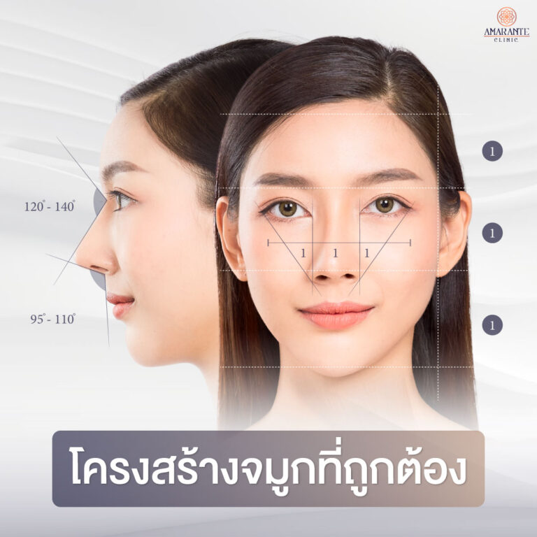 โครงสร้างจมูกที่ได้รูป สวยงามชวนมอง