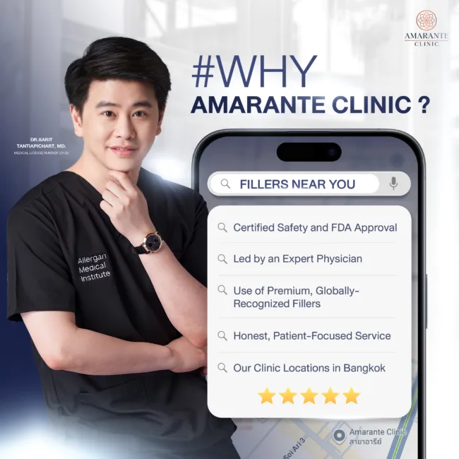 Find Fillers Near You: Amarante Clinic in Bangkok