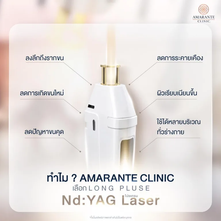 เลเซอร์ขนรักแร้ ด้วย Long Pluse Nd:YAG Laser